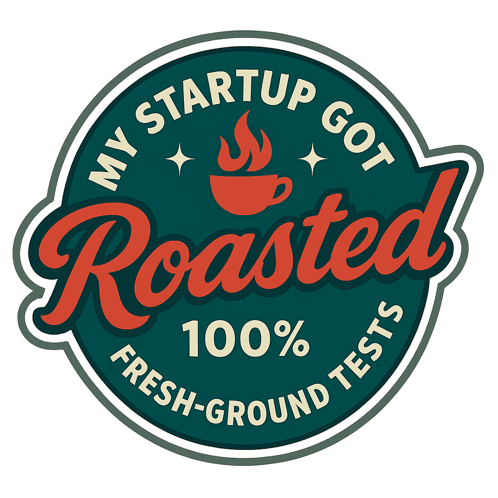 My Startup Got Roasted badge